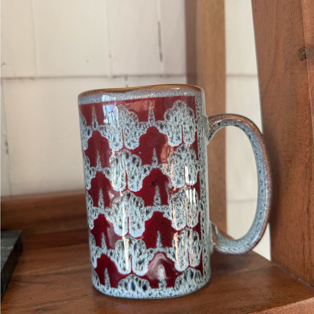 Vintage Today’s Home red and gray coffee tea mug - Picture 2 of 5